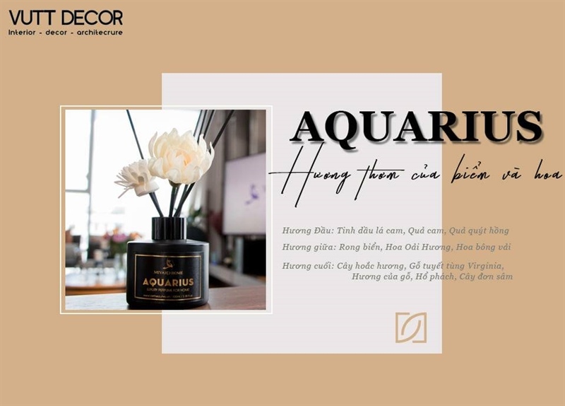 Tinh dầu nước hoa thơm phòng AQUARIUS - 50ml