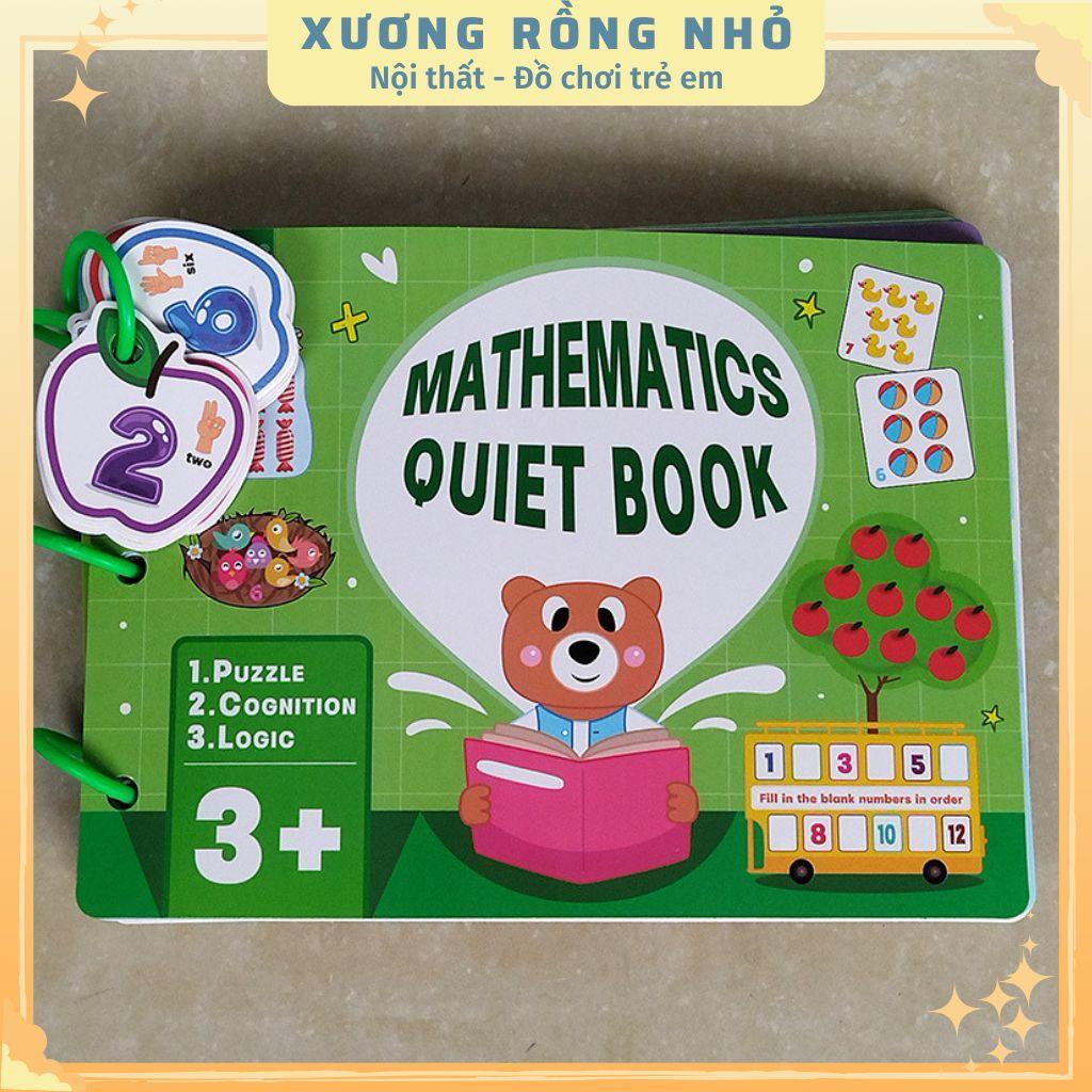 Học Liệu Toán học thông minh, Học Liệu Bóc Dán Montessori đầu đời Giáo Dục Sớm Cho Bé Từ 3 Tuổi