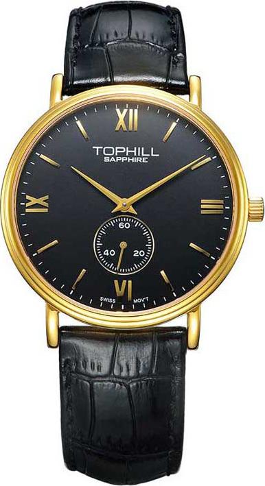 Đồng hồ nam dây da chính hãng Thụy Sĩ TOPHILL TA021G.PB2197