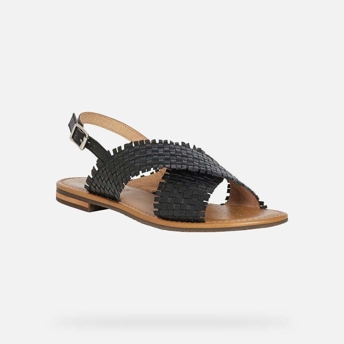 Giày Sandal Nữ GEOX D Sozy S A BLACK