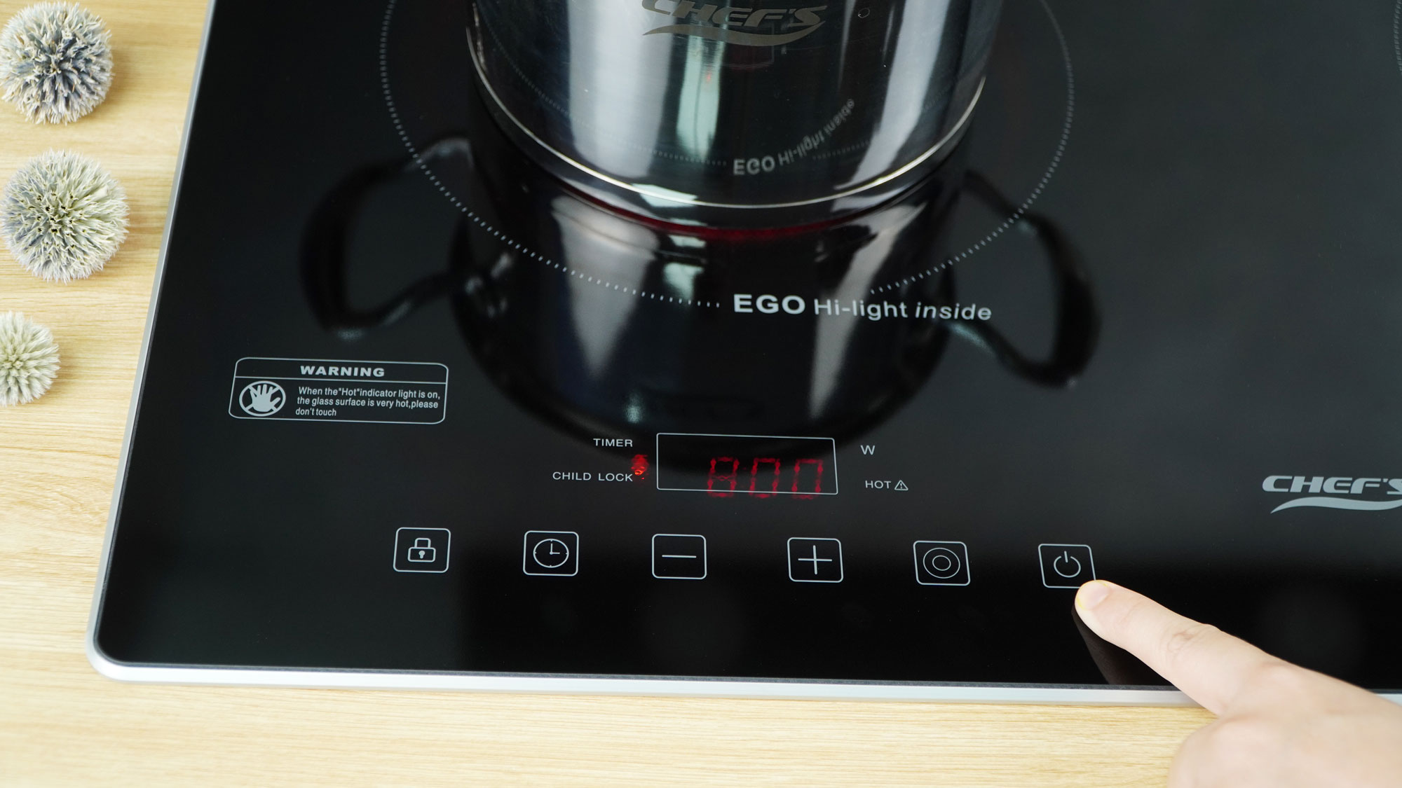 Bếp hồng ngoại đôi Chefs EH-DHL321 - HÀNG CHÍNH HÃNG