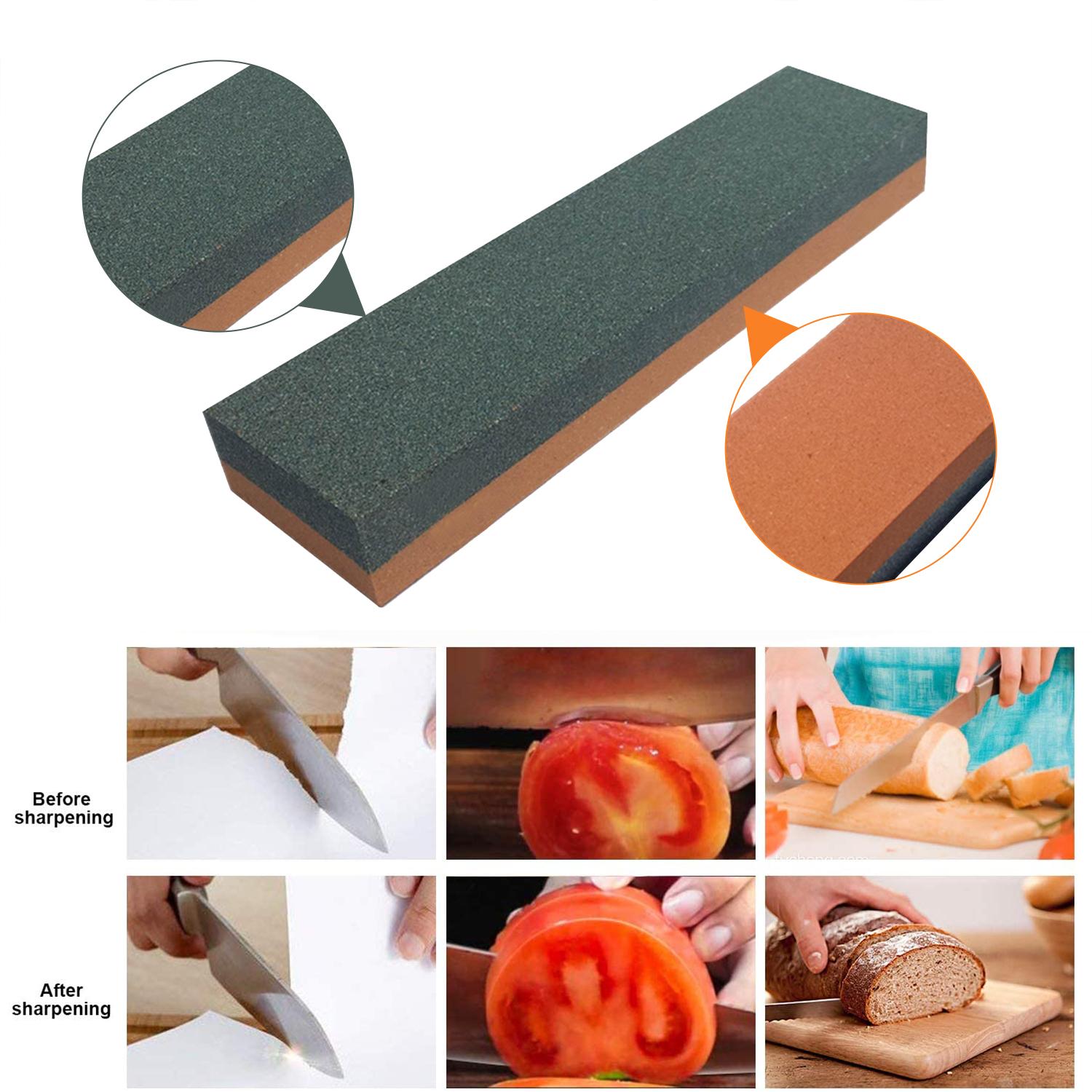 200/600 Grit Double Sides Knife Sharpening Stone Knives Coarse Sharpening Whetstone Grindstone 200*50*25mm