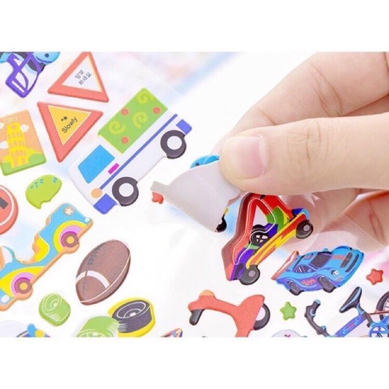 Đồ Chơi Tấm Hình Dán 3D Sticker Dễ Thương - 1 Tấm Chọn Mẫu