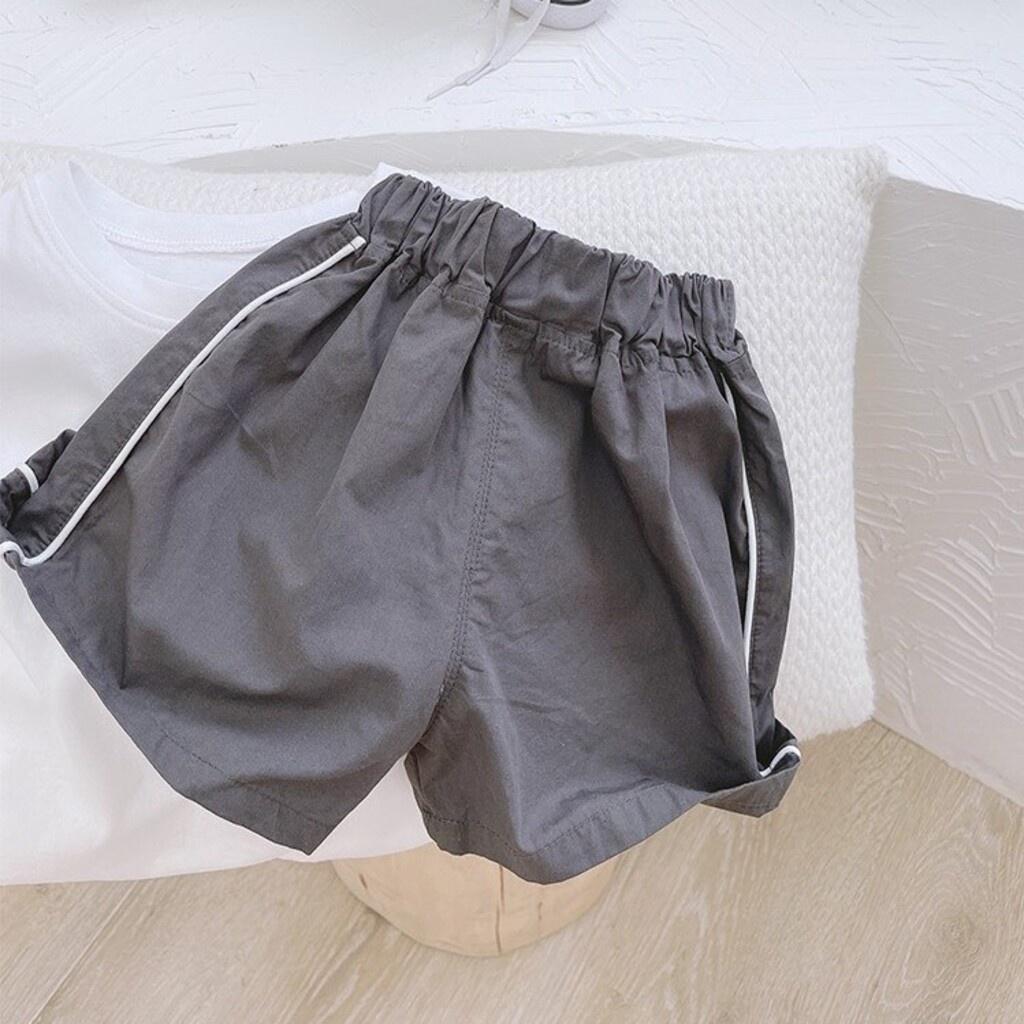 Đồ bộ bé trai, bộ sát nách Thêu Miệng Cười phối quần chạy viền cho bé từ 8-28kg - SUMO KIDS
