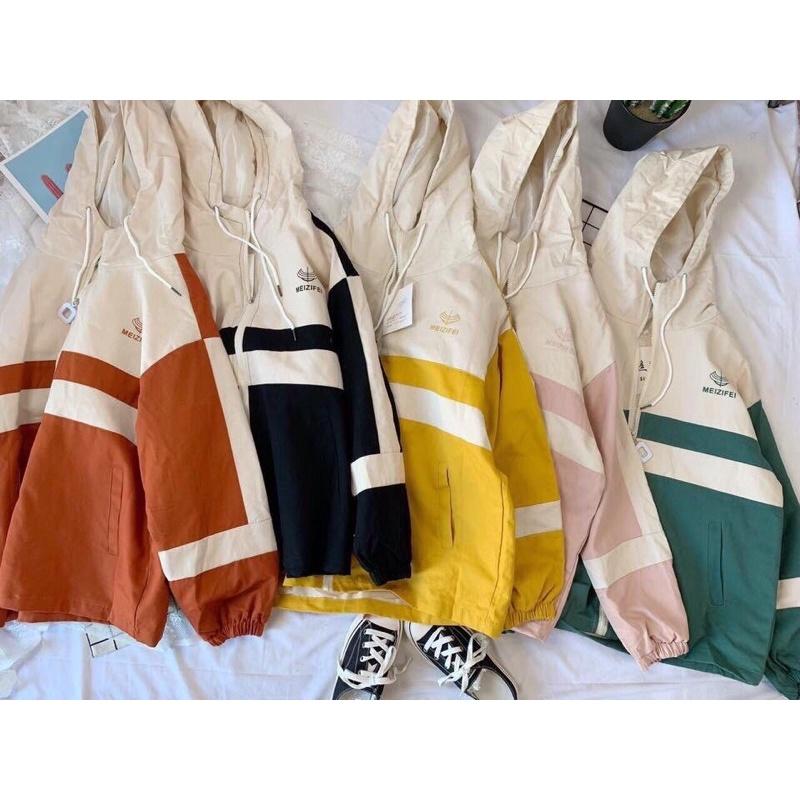 Áo khoác kaki nam nữ form siêu rộng, áo khoác dù style đường phố chống nắng uzzlang