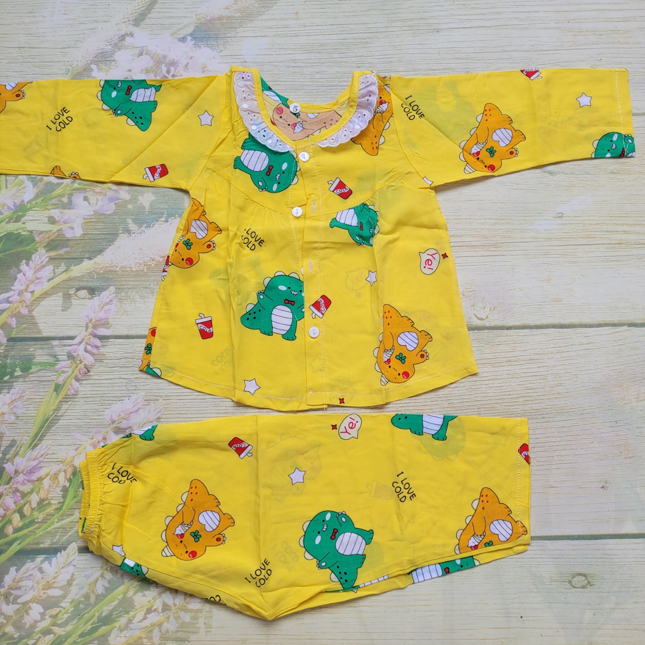 Đồ bộ tole lanh bé gái dài size 8
