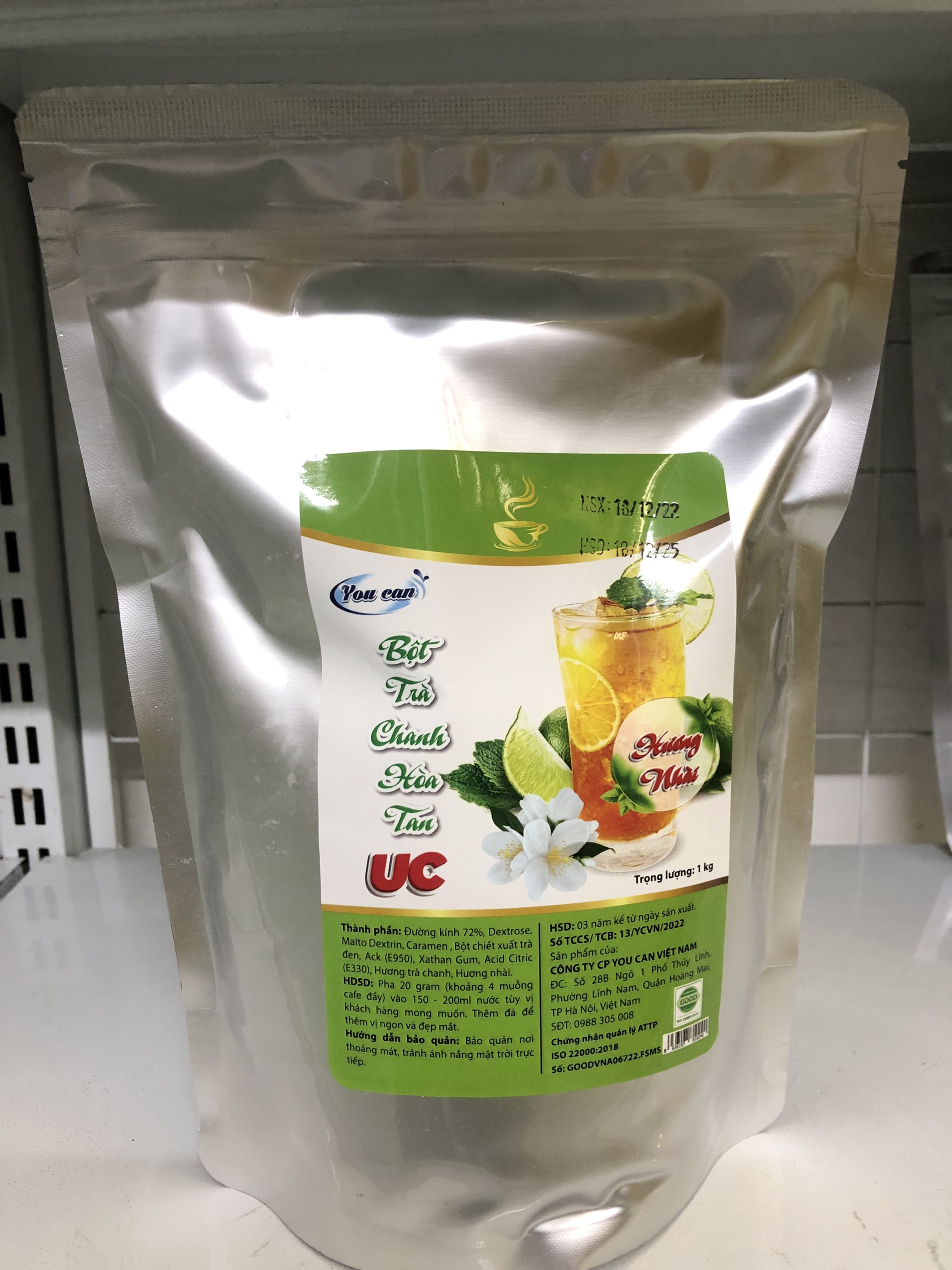 Trà Chanh Hương Nhài Hòa Tan UC hàng chính hãng/ Bột trà hoa quả PHA SẴN SIÊU NHANH thơm ngon chuẩn vị.
