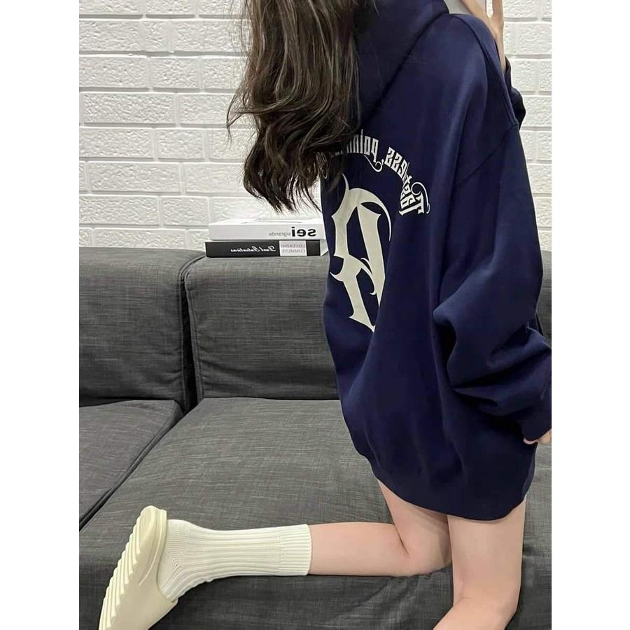 Áo Hoodie Nam Nữ Unisex In Chữ B Dáng Rộng Kèm Mũ Siêu Basic