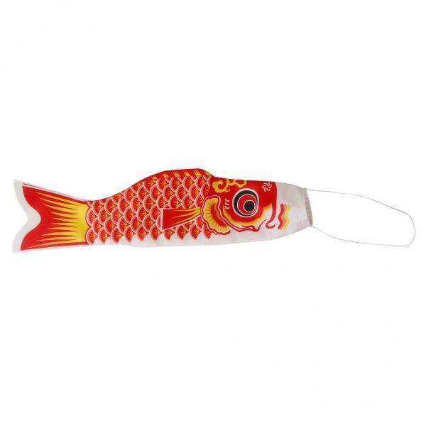 4X 150cm Koi Nobori Japanese Carp Wind Sock Koinobori  Flag Kite (Red)