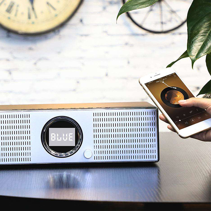 Loa Bluetooth FM vân Gỗ Joyroom M20 - hàng chính hãng