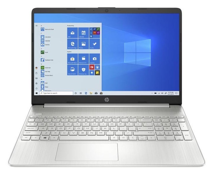 Laptop HP 15-DW3033dx (405F6UA) (Core i3-1115G4, 8GB Ram, 256GB SSD NVme, 15.6 inch FHD, BT, Win10S, Silver - Hàng Nhập Khẩu