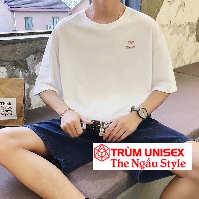 Áo thun Tay lỡ Nam Nữ Form Rộng Vịt Con Trùm Unisex màu đen vải cotton thích hợp đi chơi đi dã ngoại aothununisex