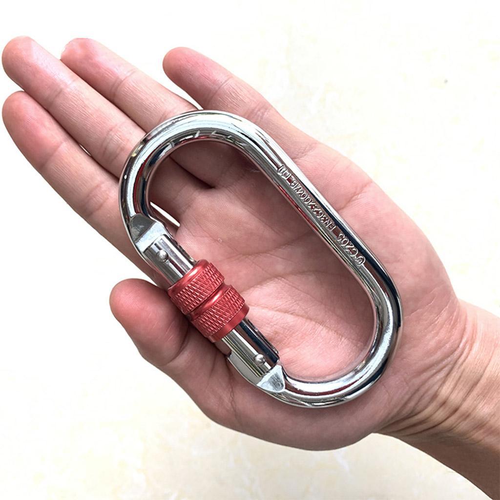 Rock Climbing Carabiner Alloy Locking  Connector for Caving