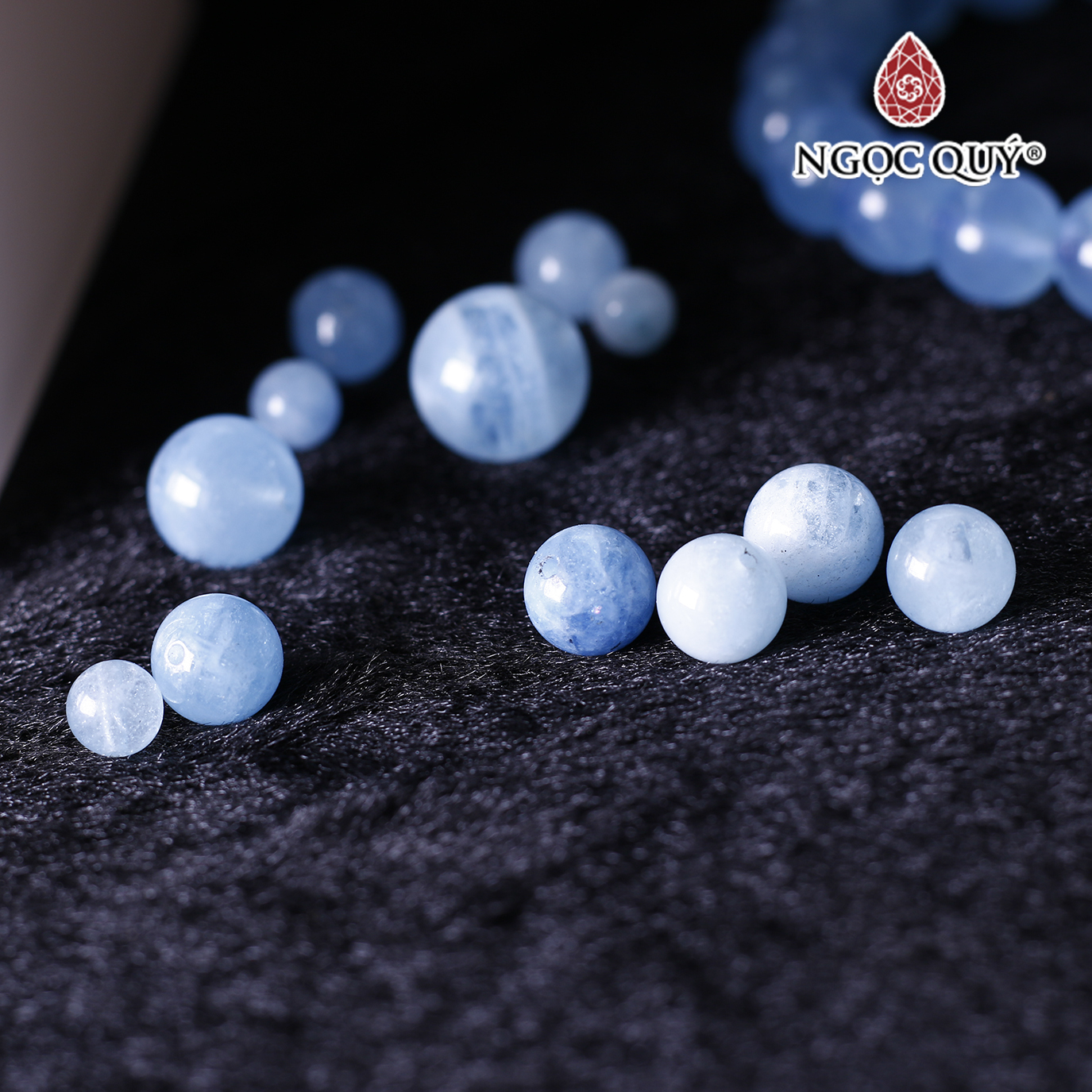 Hạt lẻ đá Aquamarine mệnh thủy, mộc - Ngoc Quý Gemstones