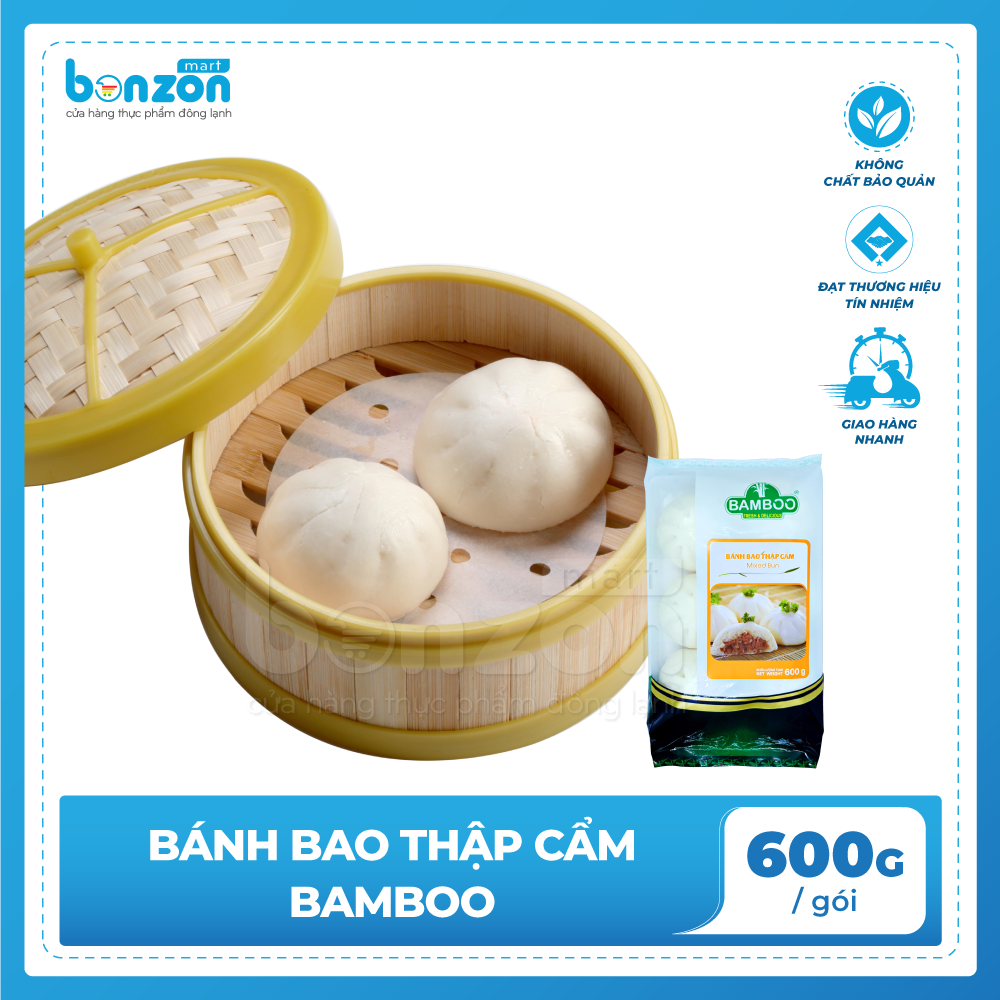 Bánh bao thập cẩm Bamboo 600gr