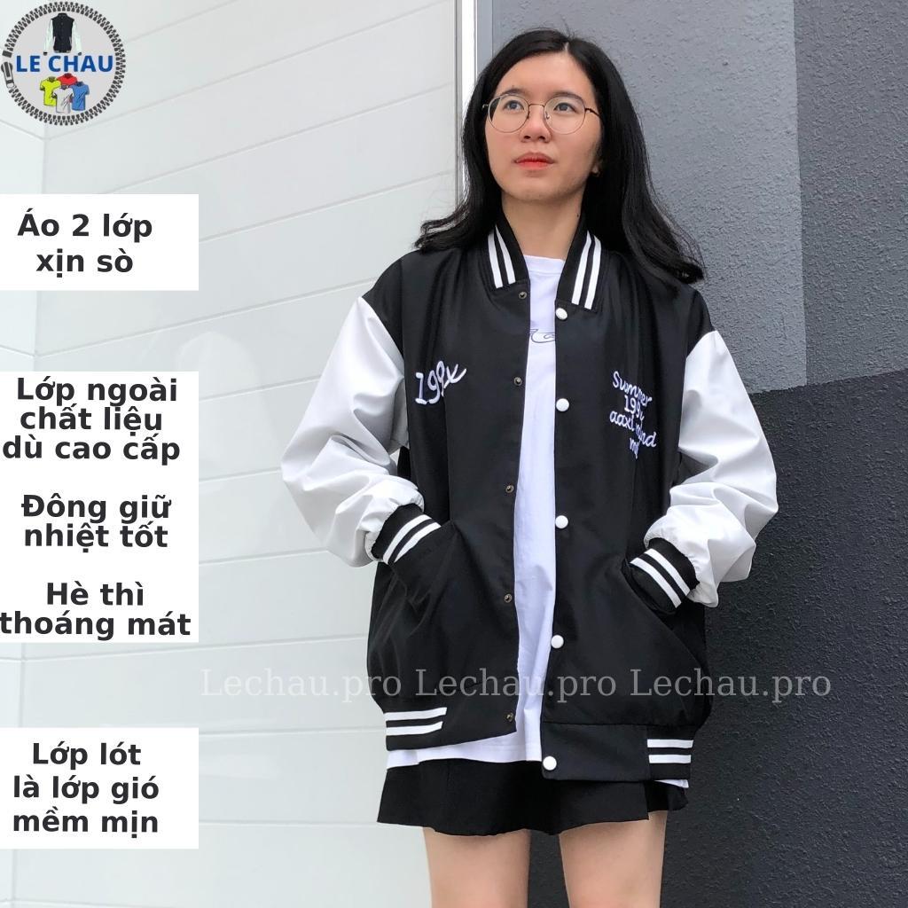 Áo khoác nam nữ 199X Varsity jacket 2 lớp unisex form rộng cao cấp bomber bóng chày streetstyle hottrend