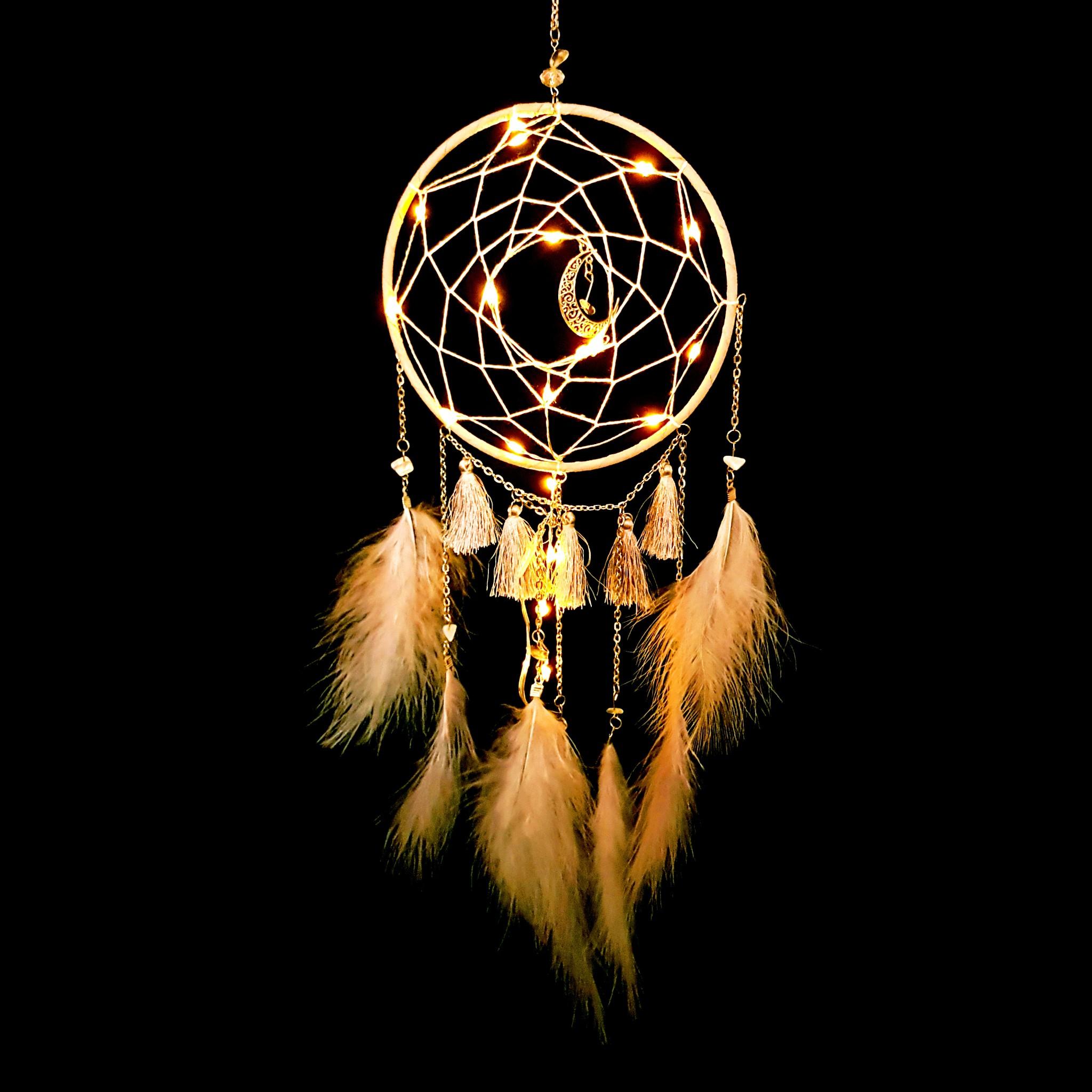 Dreamcatcher Mặt Trăng Có Đèn