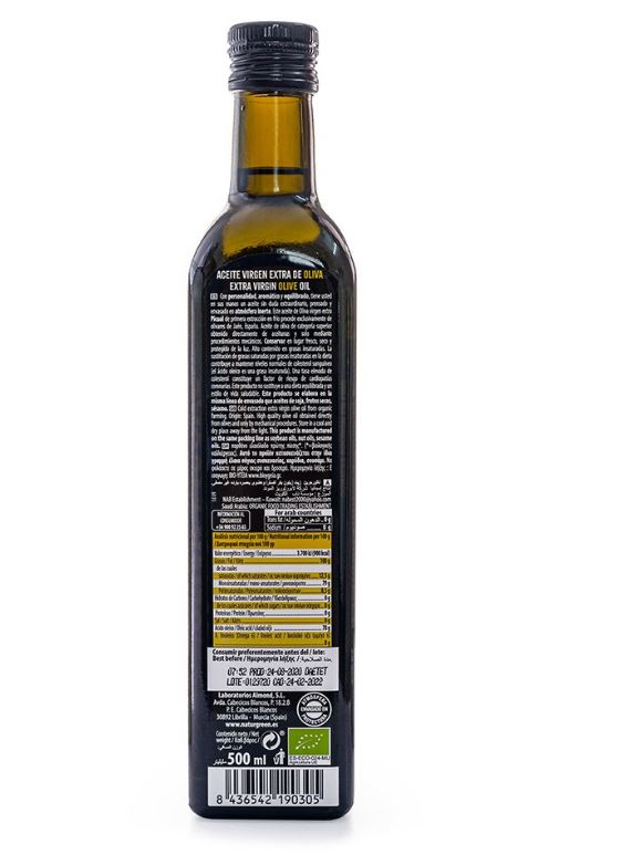 Dầu Oliu Nguyên Chất Hữu Cơ NaturGreen (500ml) - Organic Extra Virgin Olive Oil