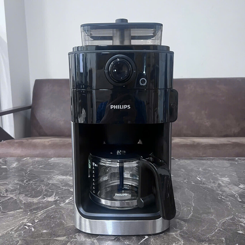Máy pha cà phê, kèm xay hạt tự độn Philips Thương hiệu Hà Lan cao cấp HD7761/00 - Bảo Hành 24 Tháng, Hàng Nhập Khẩu