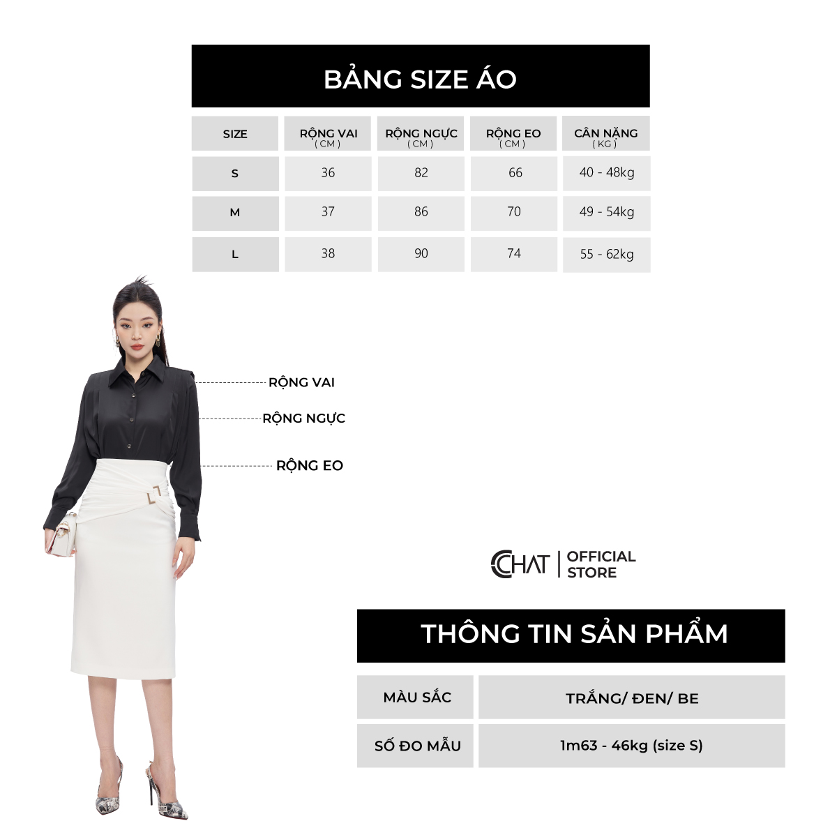 Áo Sơ Mi Nữ Kiểu Cutout Trang Trí Dây Chất Lụa Cao Cấp Mềm Mịn 53FDL2003ST