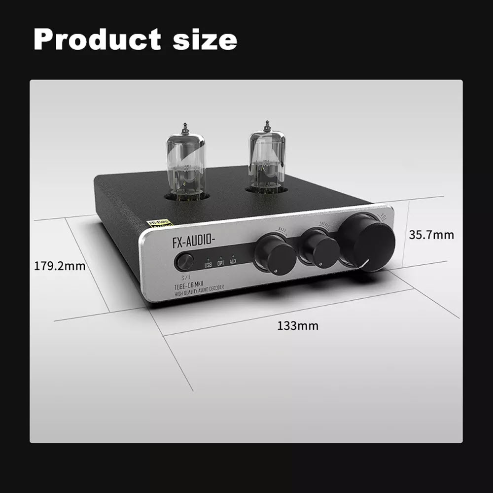 (QÙA TẶNG TRỊ GIÁ 259K) Giải mã FX-AUDIO TUBE-06 MKII DAC Đèn 2022 Chất Âm Truyền Cảm – Bản Nâng Cấp Mạnh Mẽ Tube 06- Hàng Chính Hãng