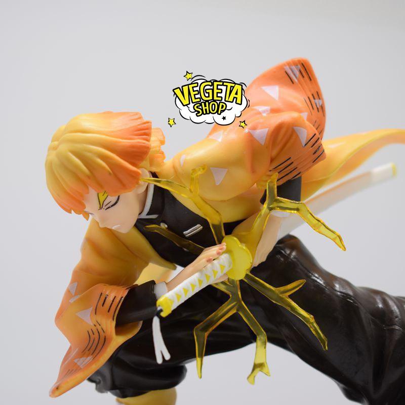 Mô hình Kimetsu No Yaiba - Mô hình thanh gươm diệt quỷ - Agatsuma Zenitsu thủ thế sử dụng hơi thở của sấm sét - Cao 15cm