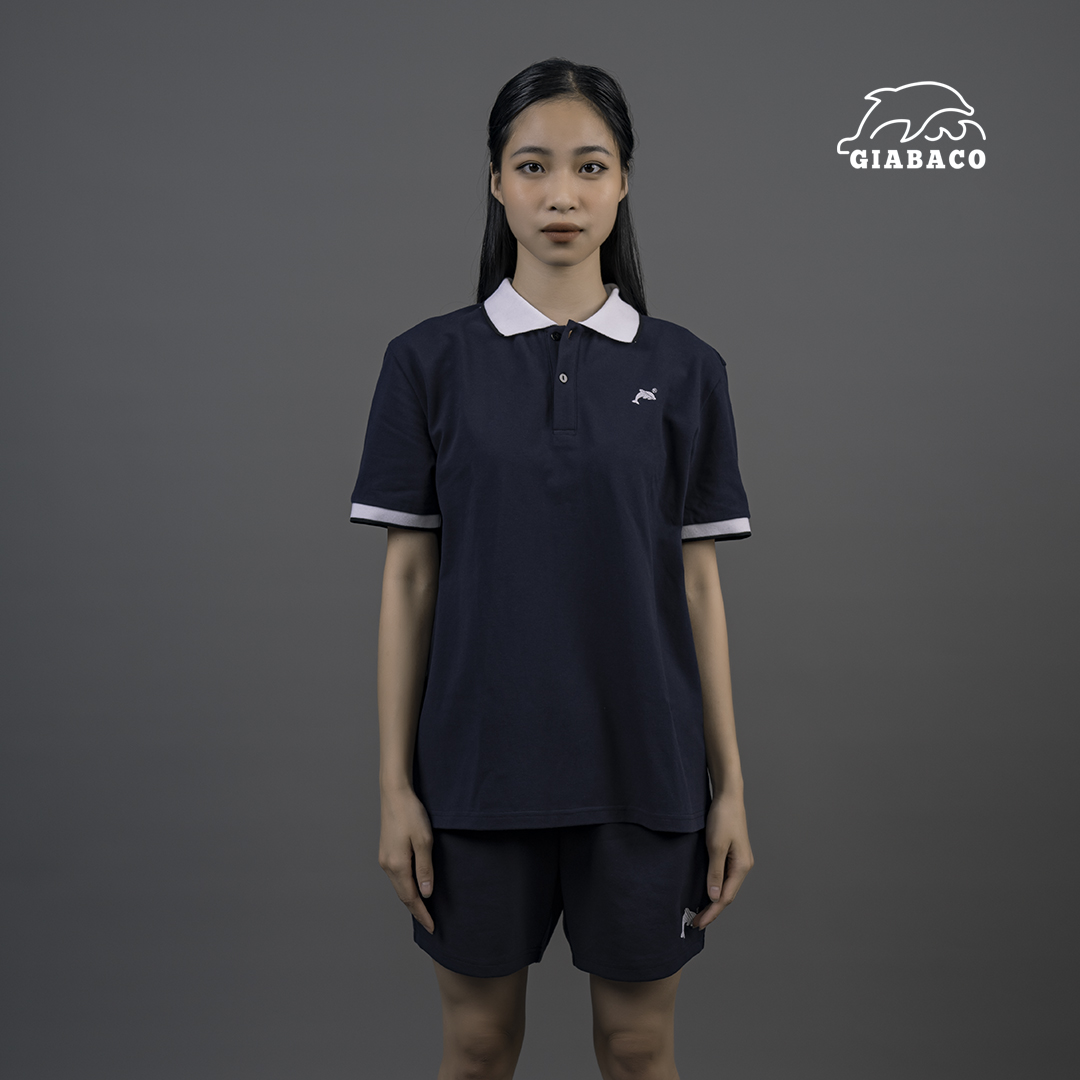 GIABACO-POLO NAM NỮ XANH NAVI-POC0221 SANG TRỌNG -LỊCH LÃM