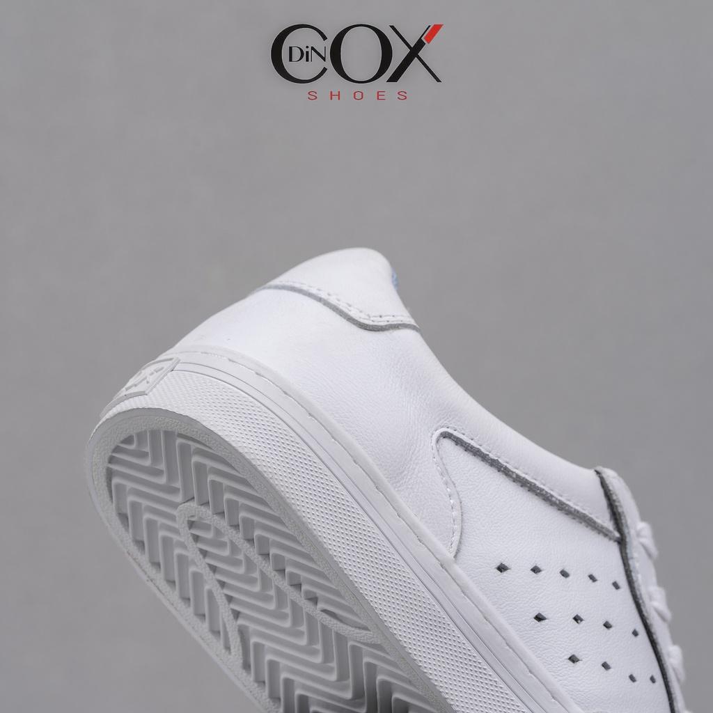 Giày Sneaker Dincox Da Bò E03 White Sang Trọng Lịch Lãm - 43