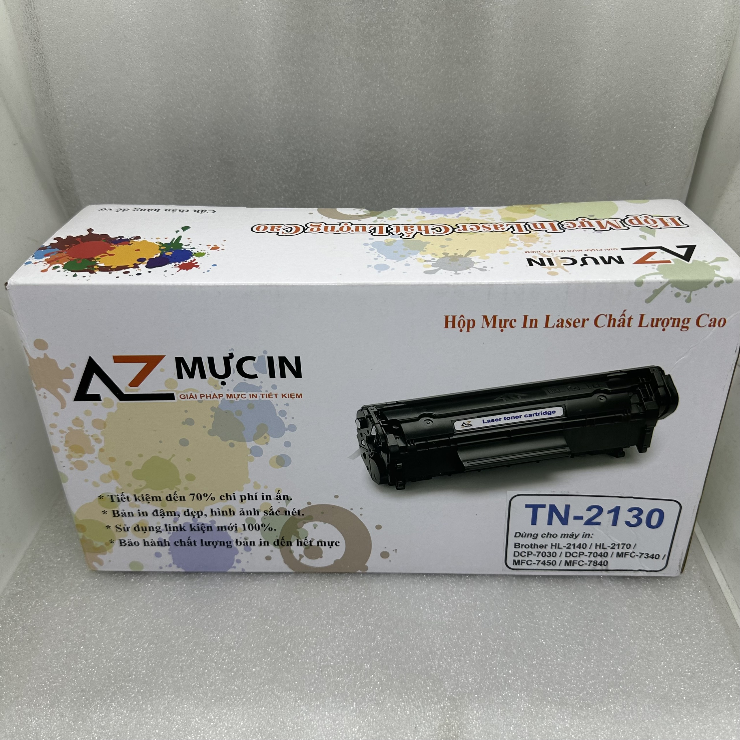 Hộp mực TN2130 AZ dùng cho máy in Brother HL 2140 MFC 7340 DCP7040 - Hàng chính hãng