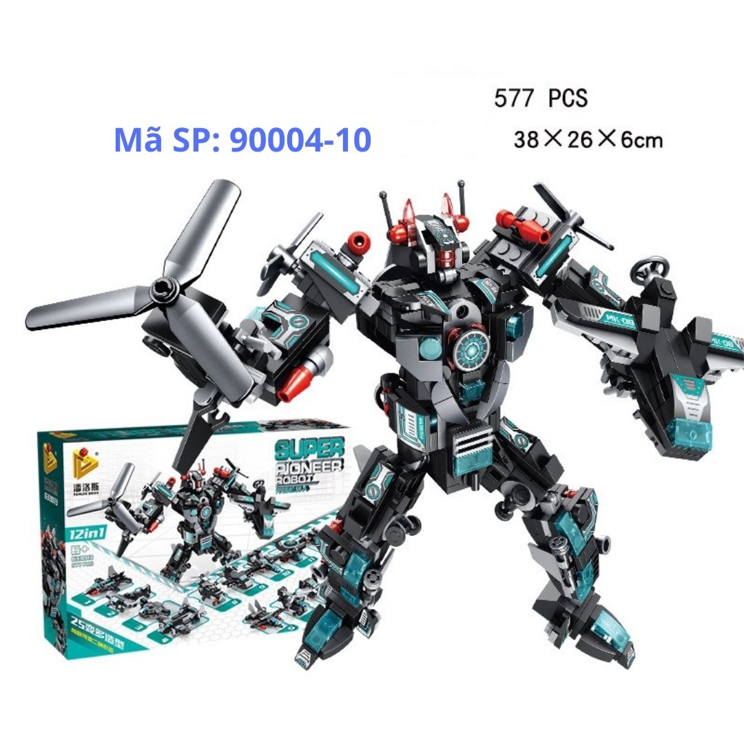 Đồ chơi lắp ráp mô hình ô tô máy bay lâu đài người máy robot thông minh cỡ lớn EASYKIDS giúp trẻ phát triển trí tuệ