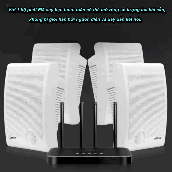 Bộ Loa Bluetooth Treo Tường SAST Cao Cấp (2Loa Treo + 1 Máy Chủ) - Home and Garden