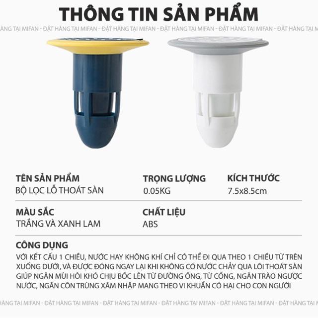 Bộ Lõi Lọc Khử Mùi Hôi Lỗ Thoát Sàn MIFAN 2021 - Ngăn Chặn Mùi Hôi Cống, Chống Côn Trùng Lỗ Thoát Nước Nhà Tắm, Vệ Sinh