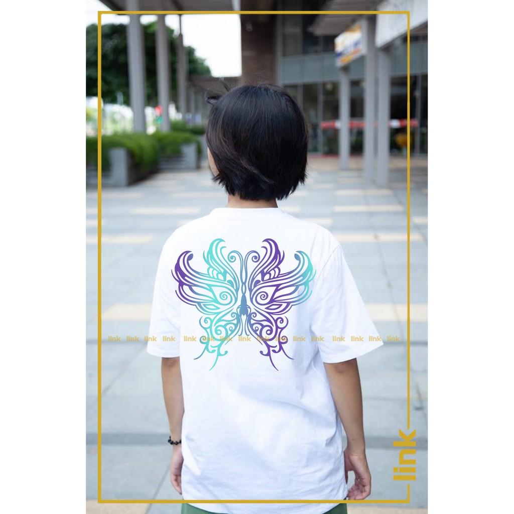 Áo thun phản quang BƯỚM mắt ma tay lỡ unisex