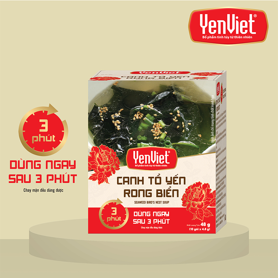 CANH TỔ YẾN RONG BIỂN DÙNG NGAY SAU 3 PHÚT