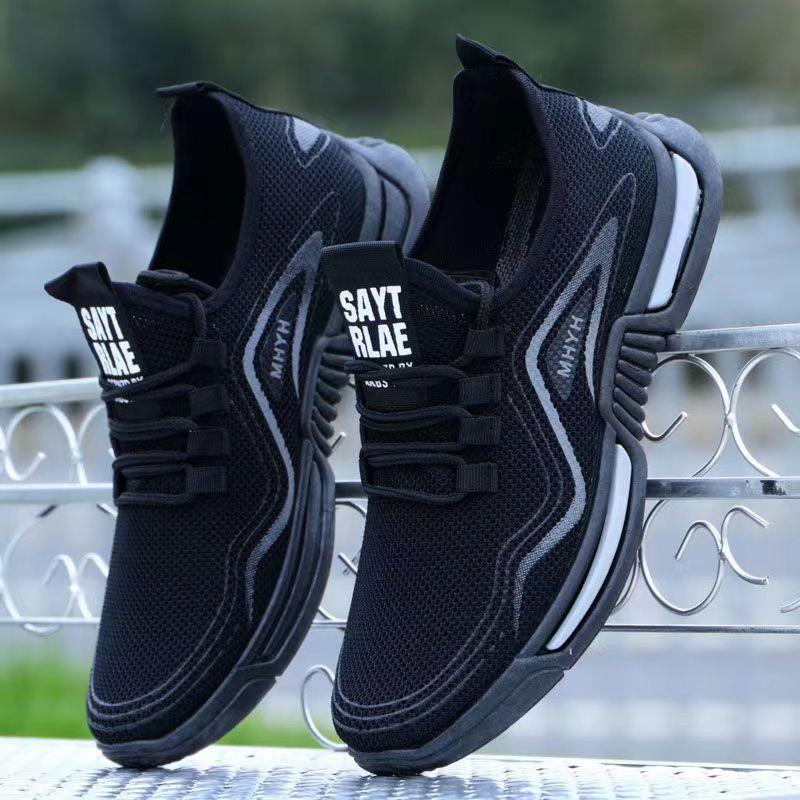 LCRTZKG Sneaker Men Giày thể thao mùa hè Thoải mái Breathable White Shoes Flying Dệt Casual Shoes zapatillas hombre