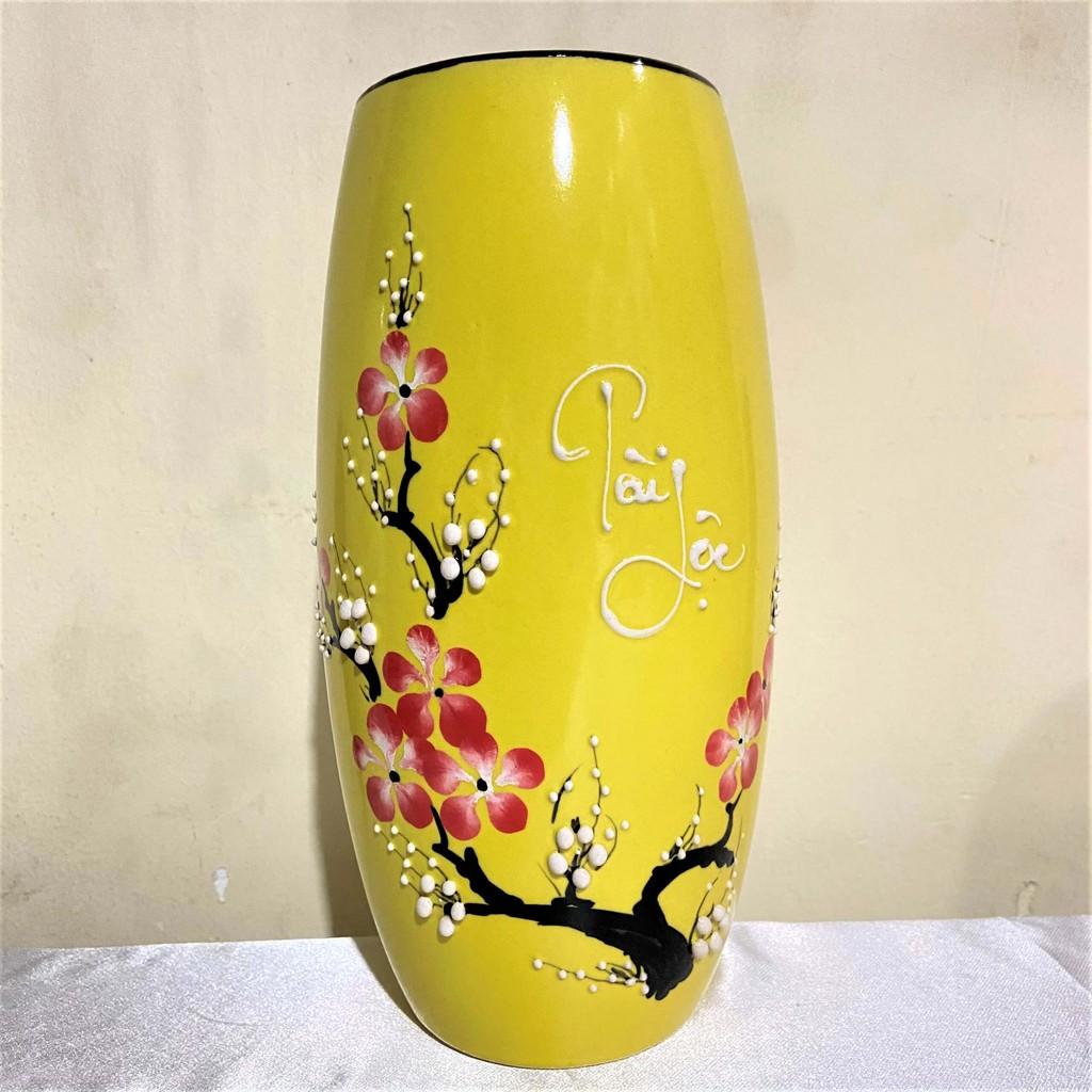 Bình Bông Sứ Cắm Hoa Tài Lộc Cao 24cm