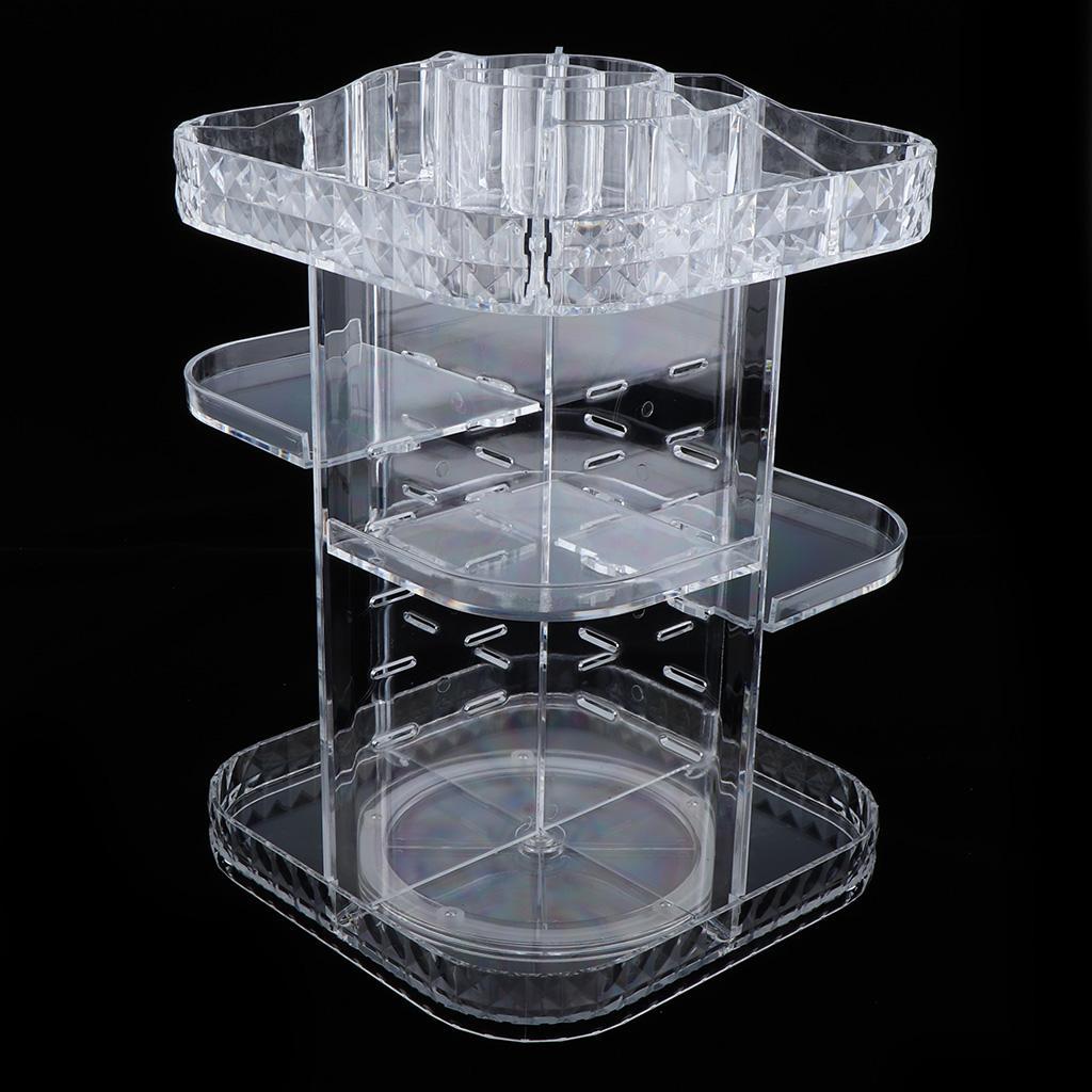 Cosmetic Display Case For Makeup Brushes Holder Eyeshadow Face Cream Lotions