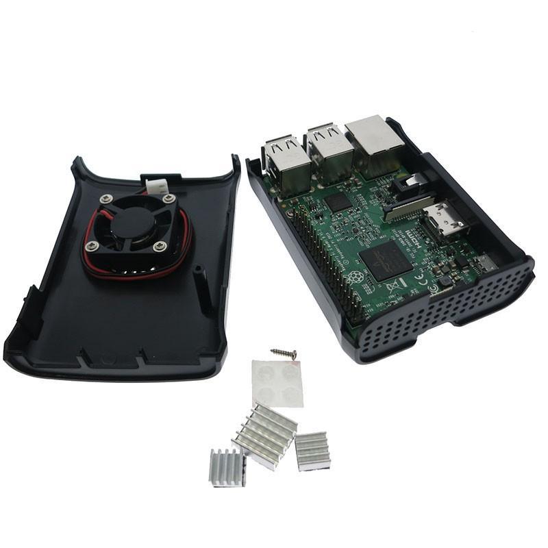 Bộ 3 Vỏ Nhôm Kèm Quạt Cho Raspberry Pi 3&Raspberry Pi 2 & Raspberry Pi