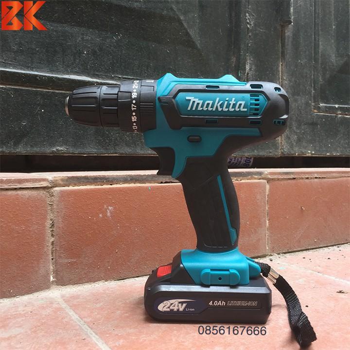 MÁY KHOAN PIN MAKITA 24V CHUẨN 5 CELL - 3 CHỨC NĂNG - CÓ BÚA