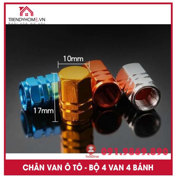 Bộ Nắp chụp van bồi xe ô tô - Chất liệu nhôm CNC - Nhiều màu lựa chọn