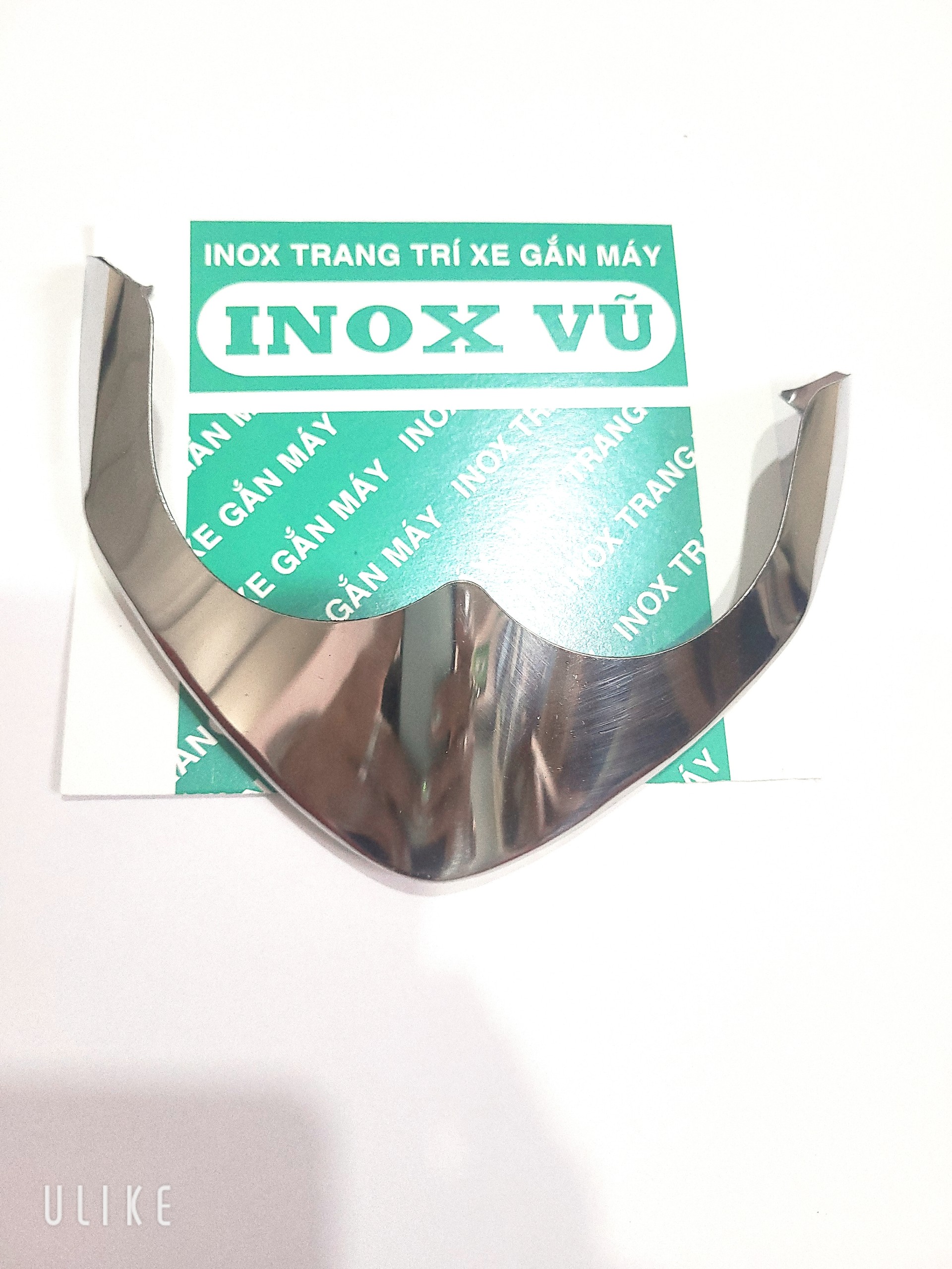 Combo bộ ốp dè INOX xe NVX 155i và NVX 125i sản xuất năm 2016-2019 + 1 tem logo titan YAMAHHA 2.7cm