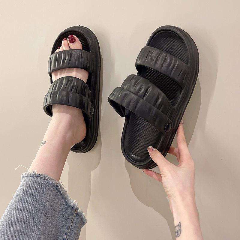 Tăng 1sz Sandal Quai Hậu Đế Bánh Mì Siêu Nhẹ Cao 3Cm Chống Nước Phù Hợp Đi Mưa G159