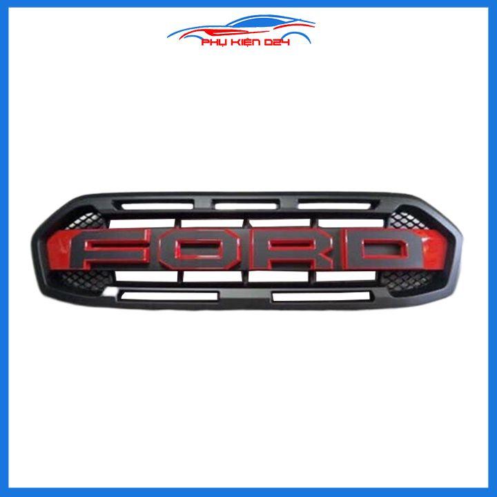 Mặt ca lăng, calang Ranger XLS, XLT 2018-2019-2020 chữ đỏ 3D trang trí làm đẹp xe