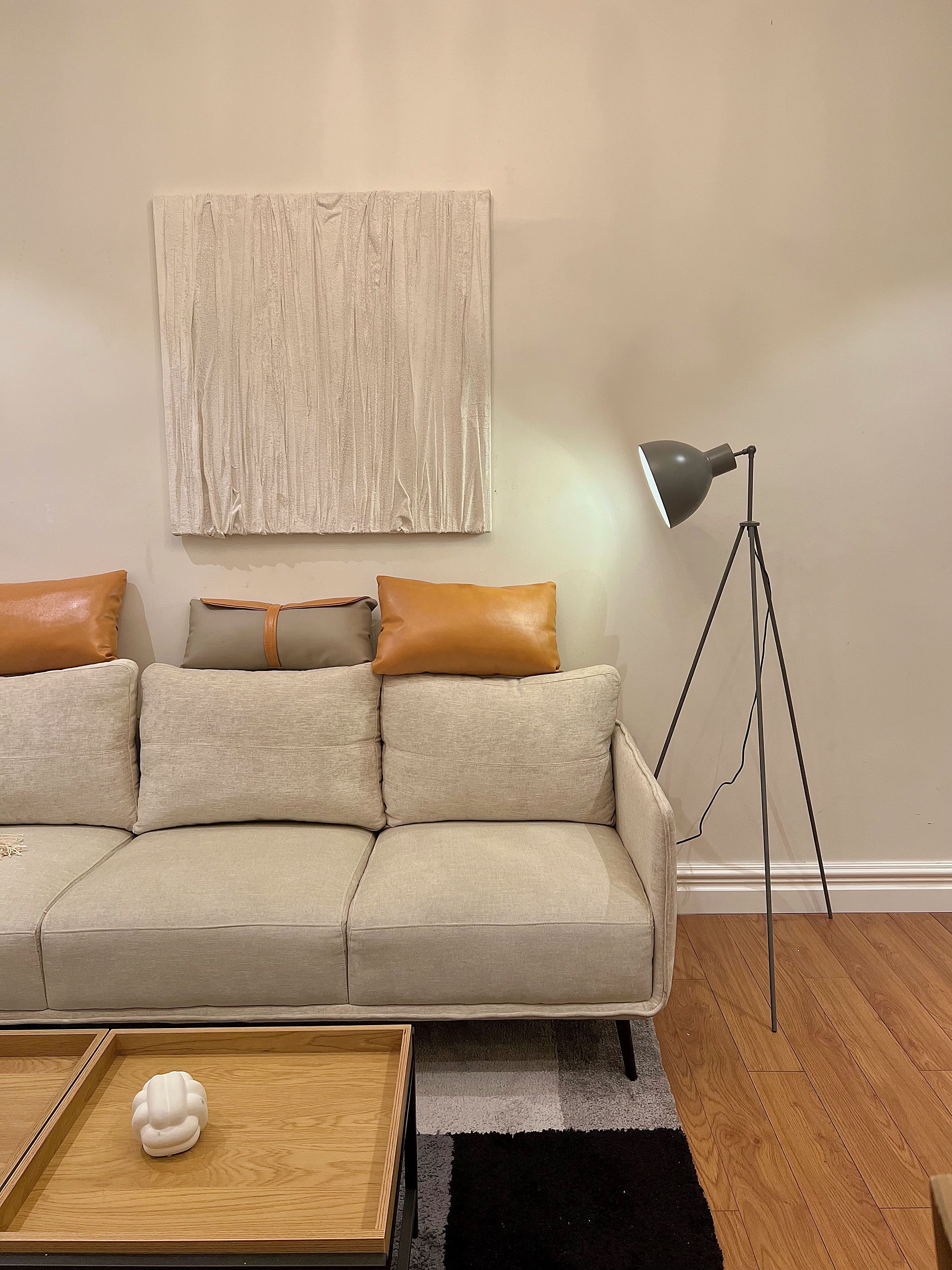 Đèn cây đứng chân máy màu xanh hiện đại, kiến trúc công nghiệp, minimalism DCLA011