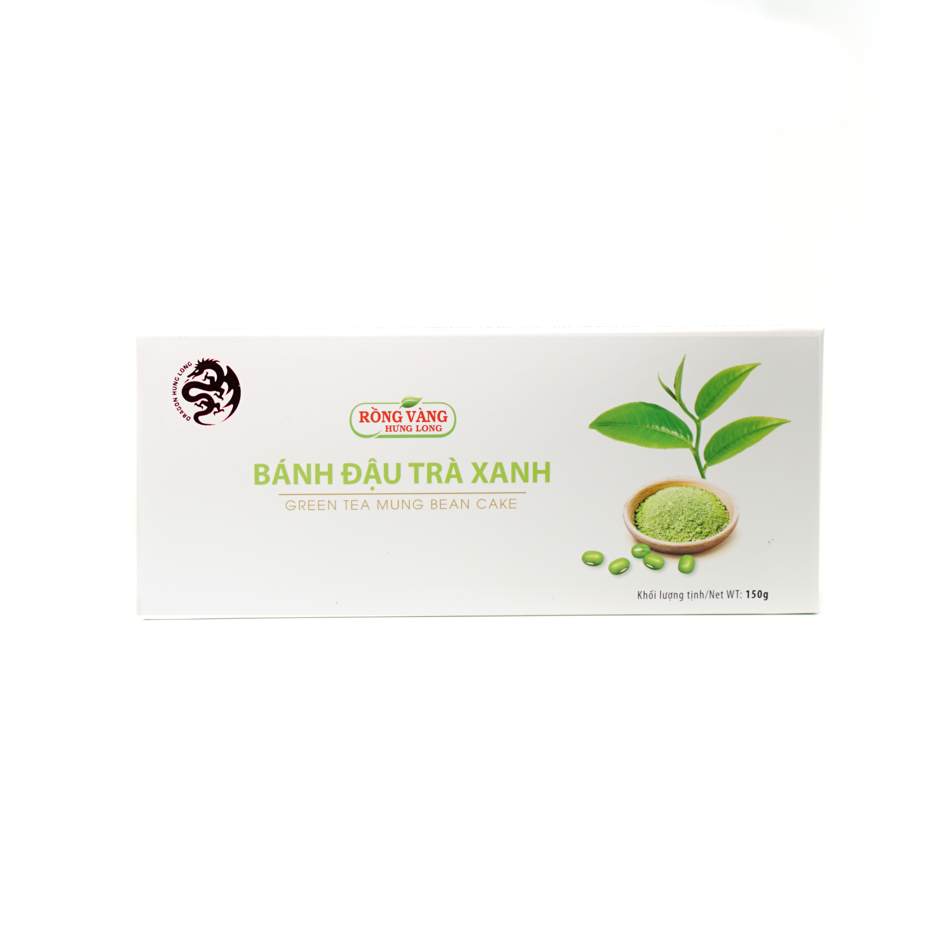 Bánh Đậu Xanh Vị Trà Xanh - Hưng Long - 150g