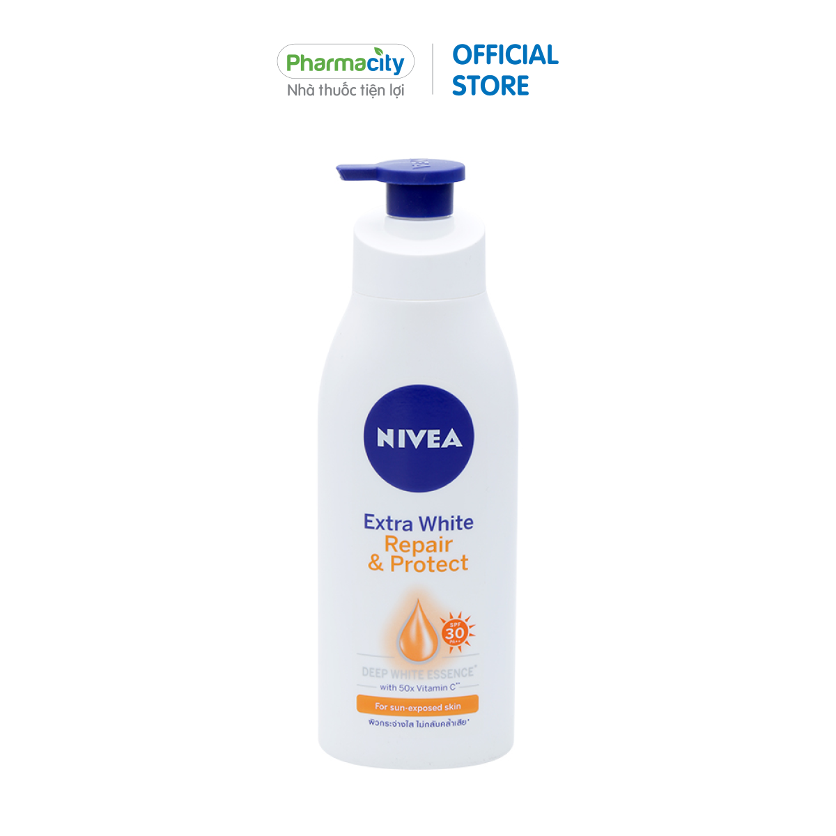 Sữa dưỡng thể dưỡng trắng giúp phục hồi &amp; chống nắng Nivea Extra White Repair &amp; Protect SPF30 (350ml)