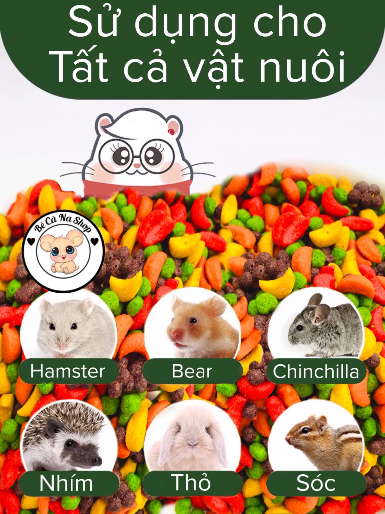 Hạt trái cây kaytee thái cho hamster và chim vẹt