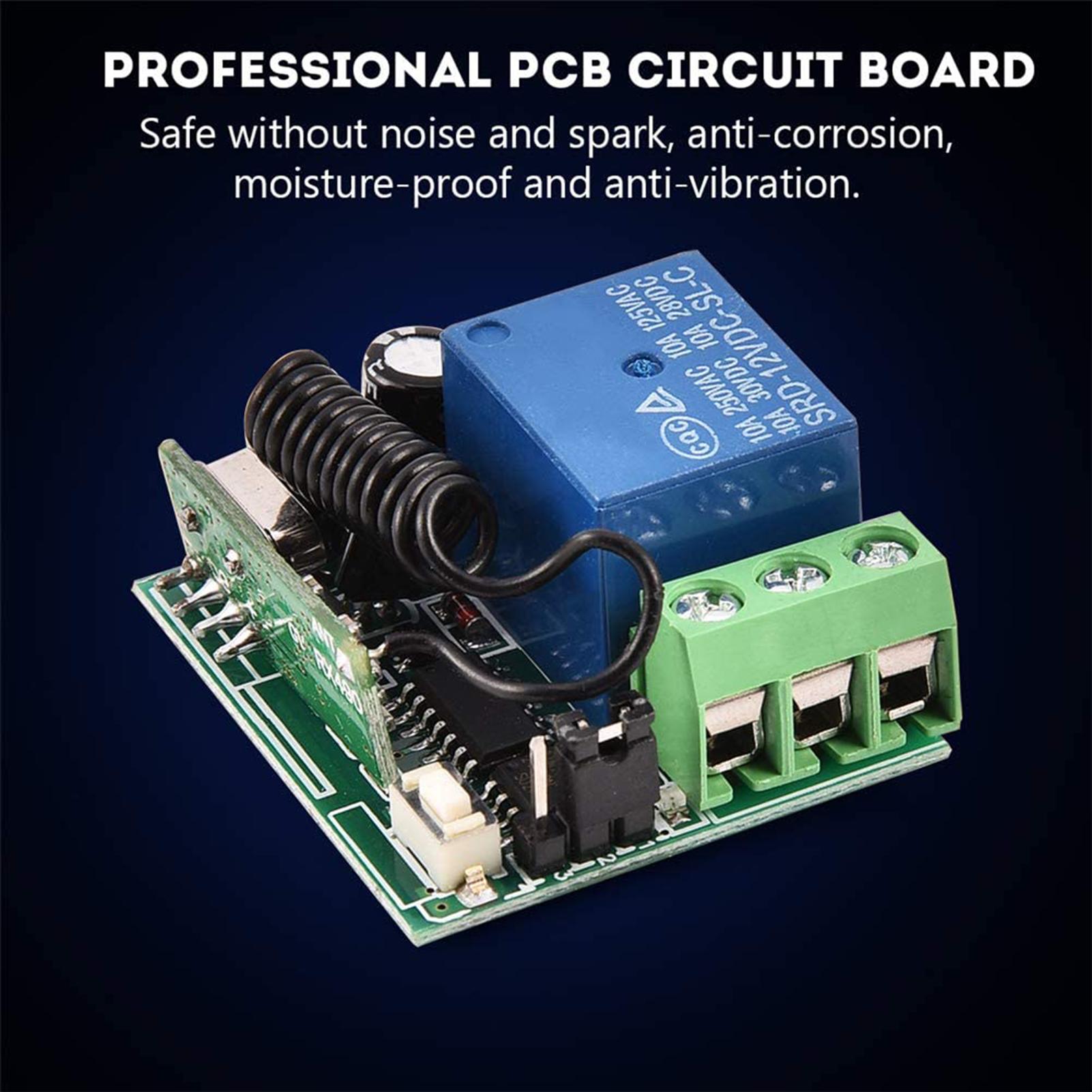Bộ Thu 2 Kênh 315Mhz Với 1 Bộ Phát Cho Bộ Mở Cửa Nhà Để Xe Ô Tô Điều Khiển Từ Xa Không Dây 12V