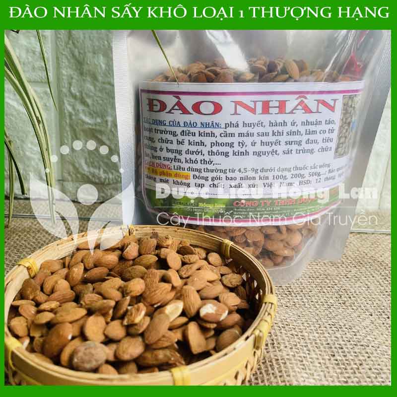 100g Đào nhân vị thuốc bắc khô sạch