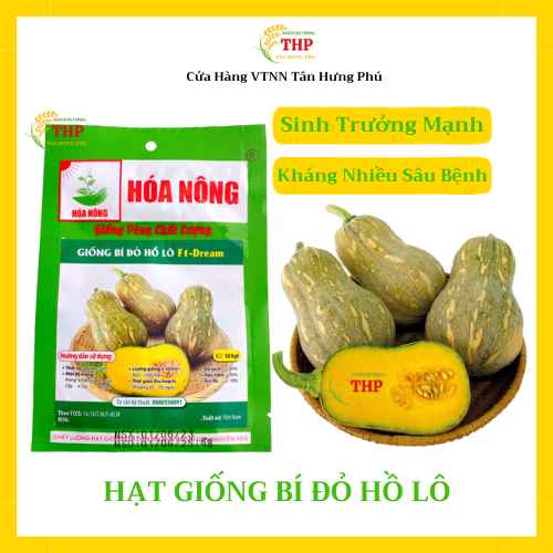 Hạt giống Bí Đỏ Hồ Lô F1-Dream | Hạt Giống | gói 10 hạt